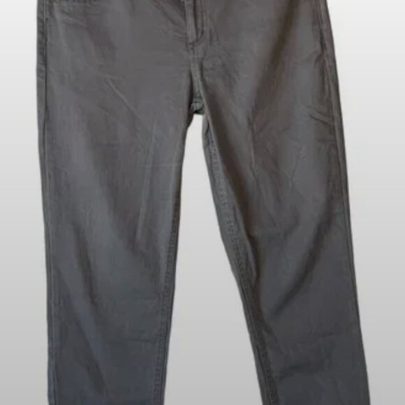 Democracy "Ab" Technology Mid-Rise 6-Pocket Gray Ankle Casual Pants - Size 10 - Picture 8 of 8